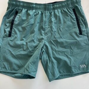 RVCA athletic elastic waist shorts